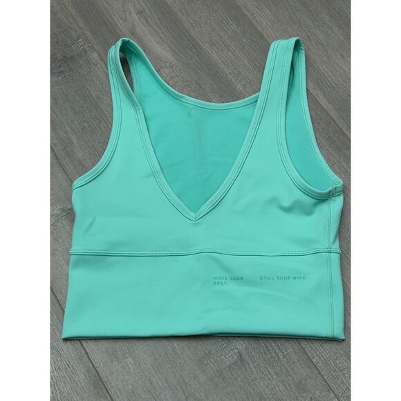 Lululemon Athletica Womens Mint Green Solid Power Pivot Everlux Tank Top Size S? - Picture 2 of 6